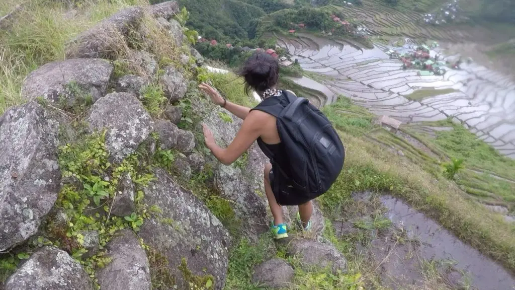 Camino terrazas de arroz batad