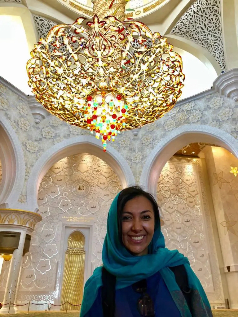 Lampara Mezquita Sheikh Zayed Abu Dhabi