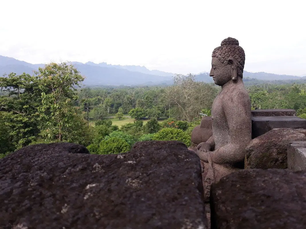 Buda templo Borobudur Java Indonesia
