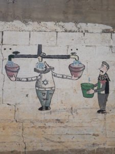 Muro Palestina agua