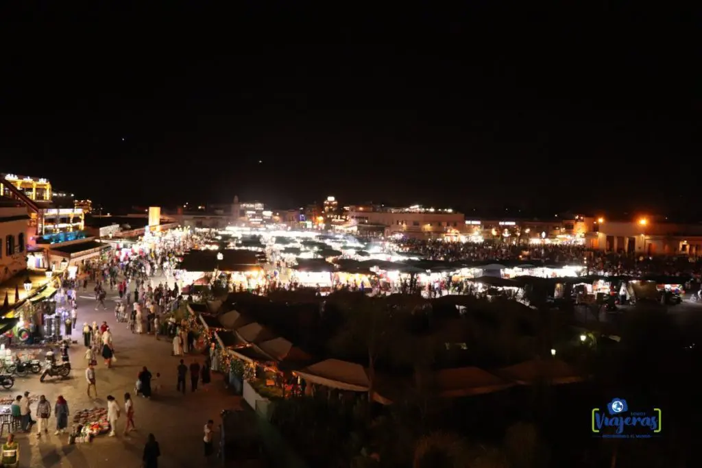 Plaza Jemma El Fna Marrakech de noche