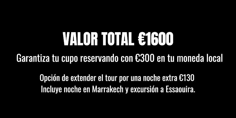 Precio viaje grupal Marruecos