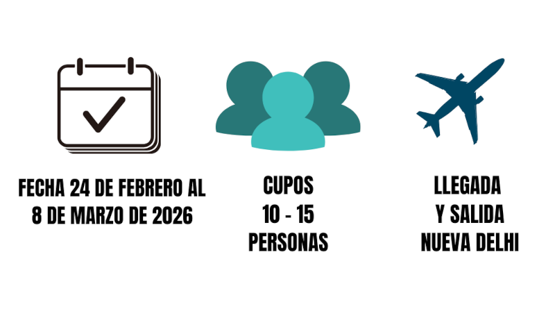 Fecha viaje grupal a India 2026