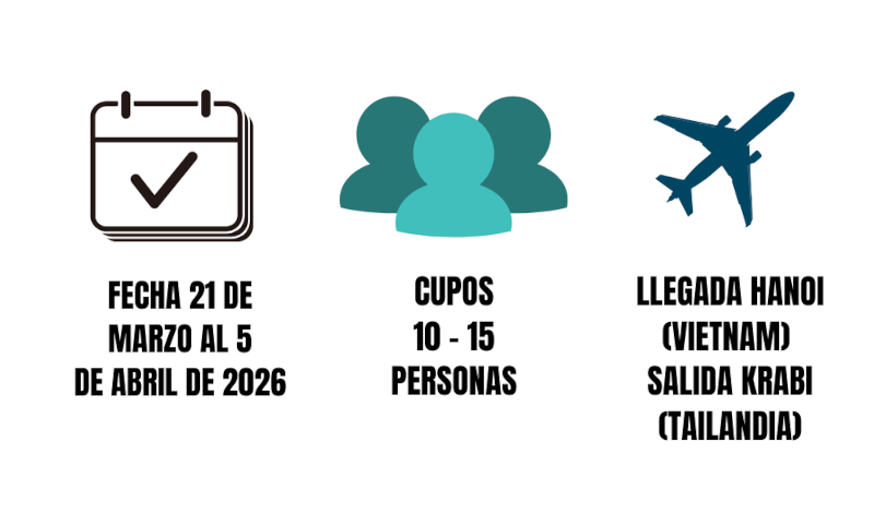 VIETNAM Y TAILANDIA 2026 Fechas viaje grupal Vietna,m y Tailandia